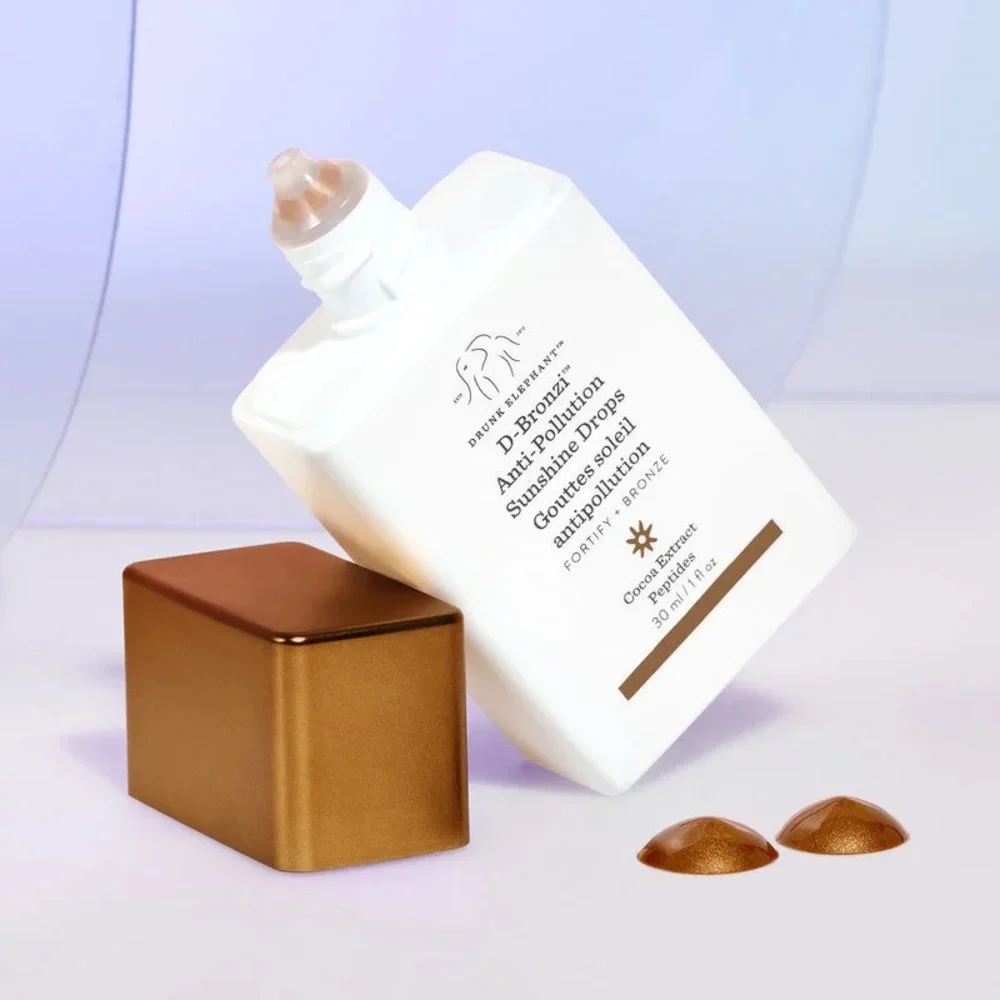 Drunk Elephant D-Bronzi Bronzing Drops with Peptides Glow Serum 30ml 1oz